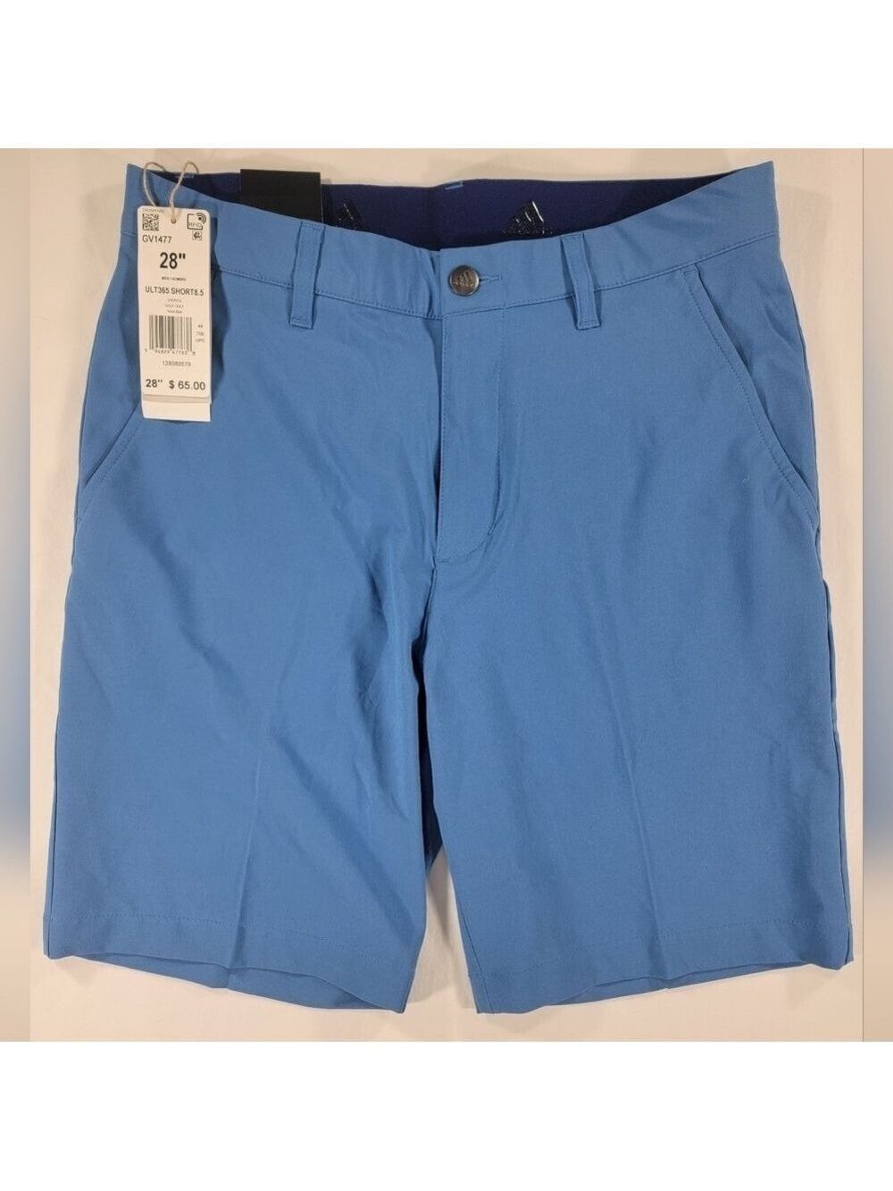 NEW Adidas Golf Ultimate 365 Stretch Shorts Mens 28 Focus Blue NWT 8.5" Inseam